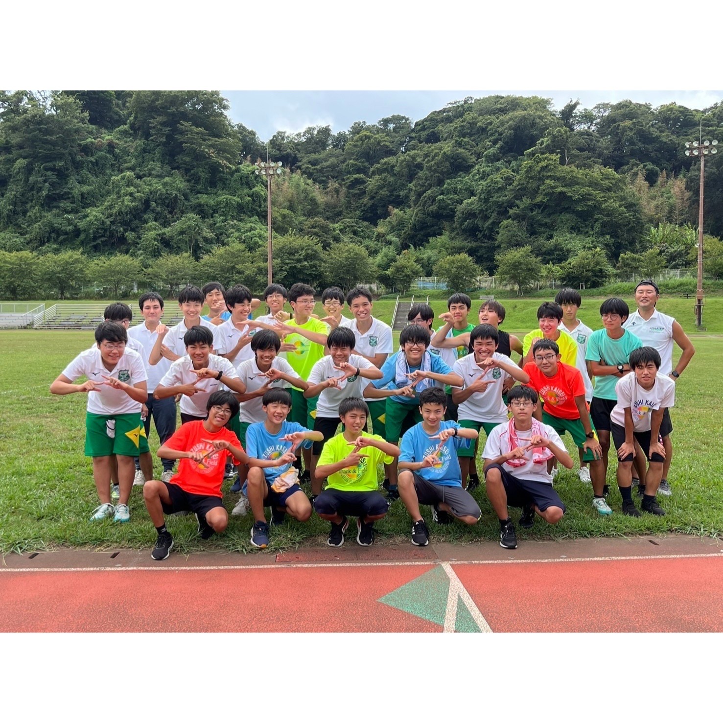 中学陸上部、県大会へ