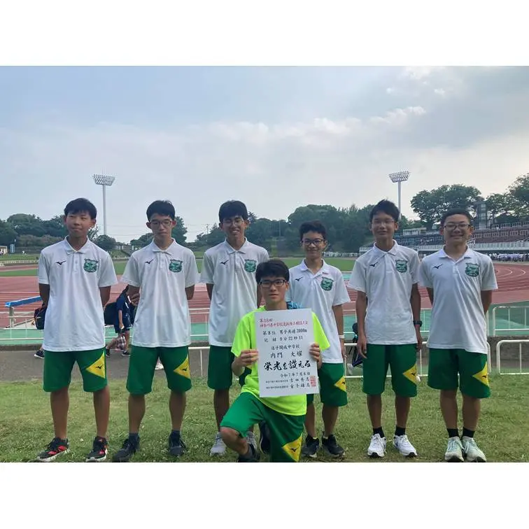 中学陸上部　県ベスト8