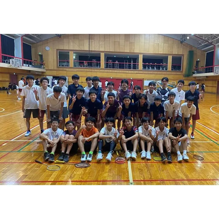 中学バドミントン部送別試合