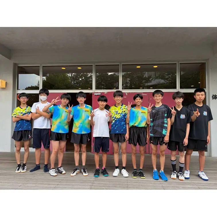 中学卓球部　私学大会準優勝
