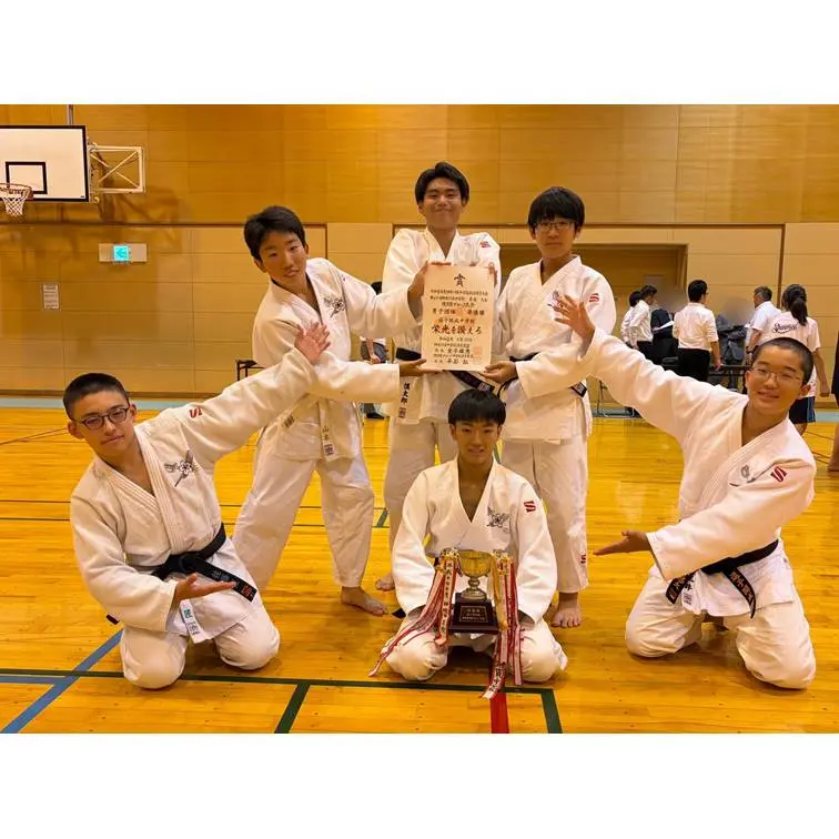 中学柔道部準優勝、県大会へ